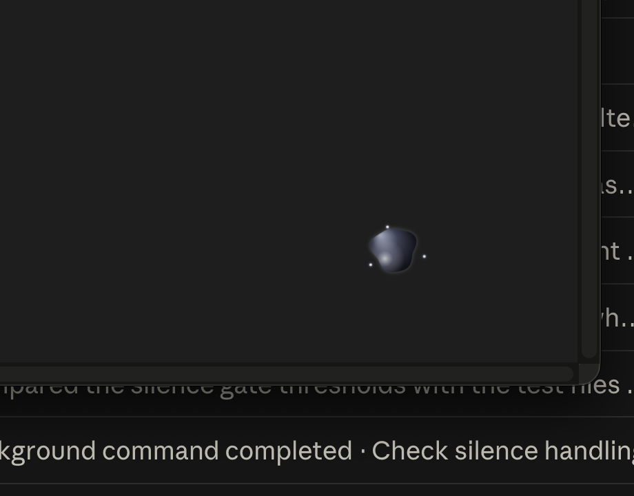 The halo that appears next to the pointer while recording